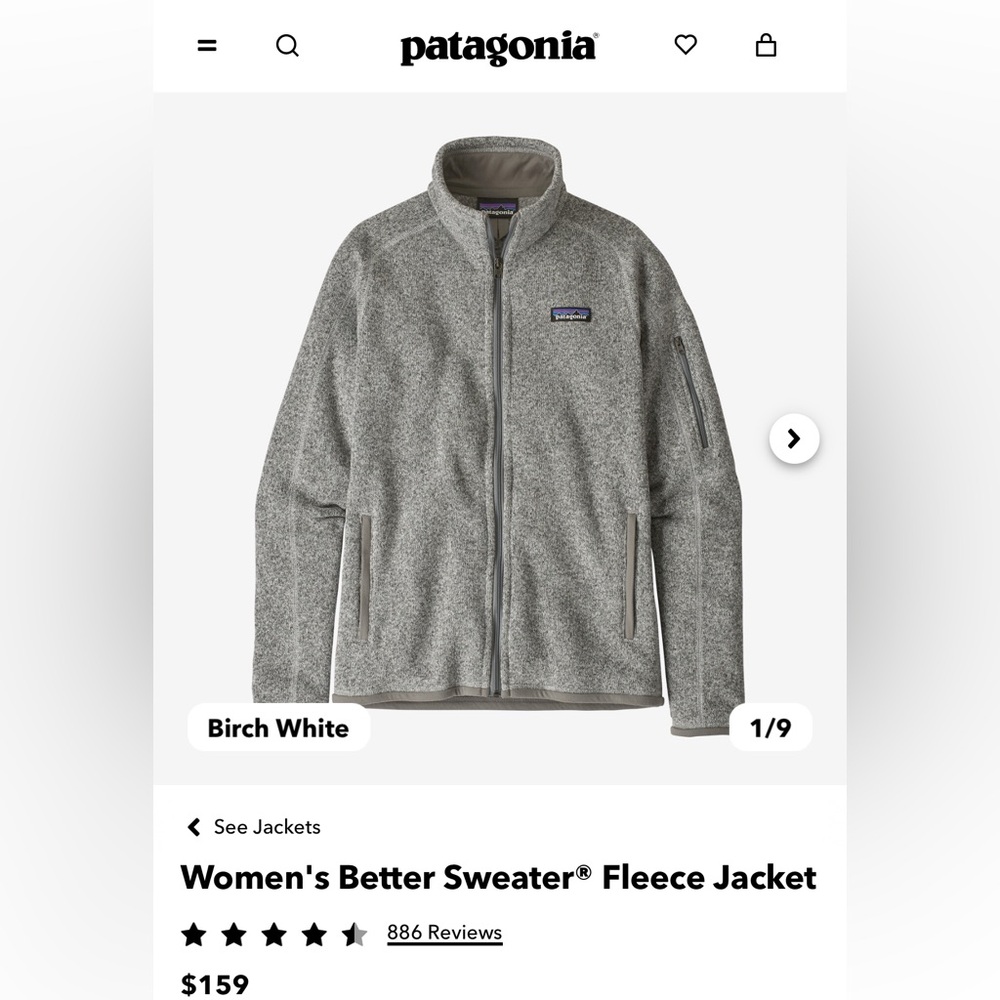 Patagonia Women’s Better Sweater Size Large - Picture 2 of 9